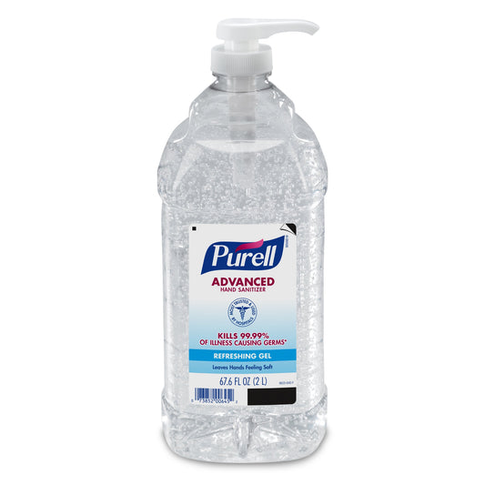 Purell Advanced Hand Sanitizer Refreshing Gel, Clean Scent, 2-liter Pump Bottle (pack Of 1). 9625-04